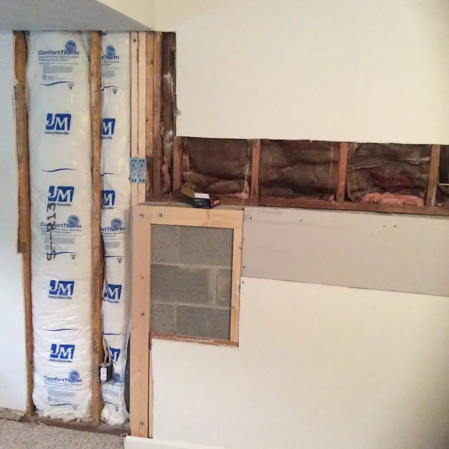 Wall insulation replacement during Structural Drying in Reading